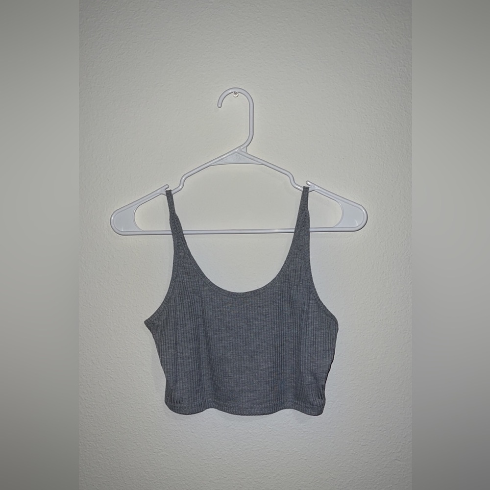 Grey crop top